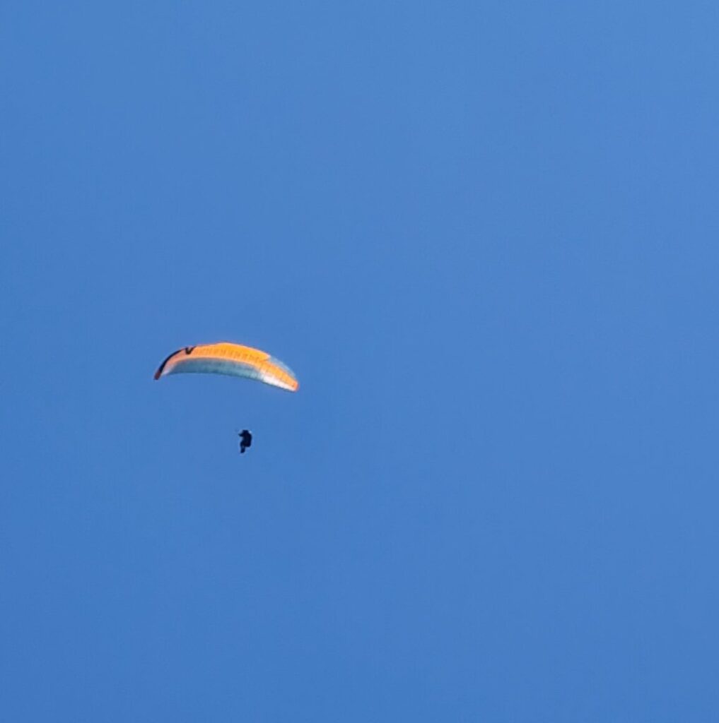Paraglider Paraglider am blauen Himmel